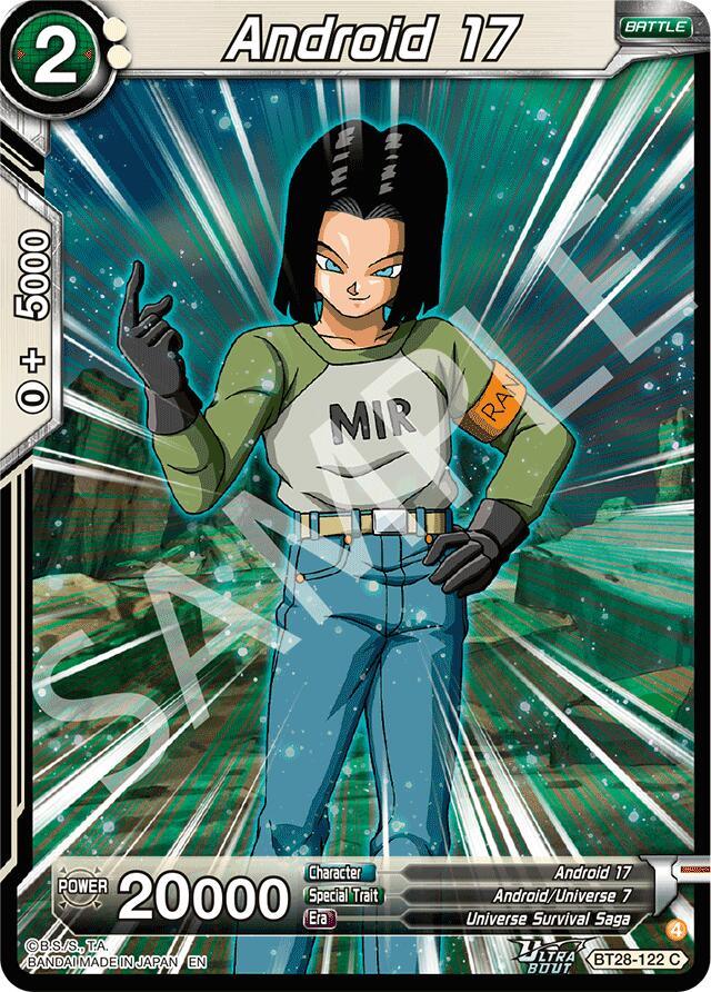 Android 17 (BT28-122) [Prismatic Clash] (ONLINE ORDER ONLY)