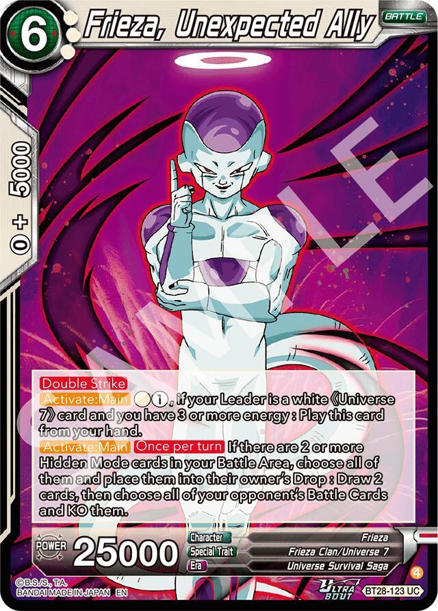 Frieza, Unexpected Ally (BT28-123) [Prismatic Clash] (ONLINE ORDER ONLY)