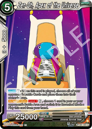 Zen-Oh, Apex of the Universe (BT28-125) [Prismatic Clash] (ONLINE ORDER ONLY)