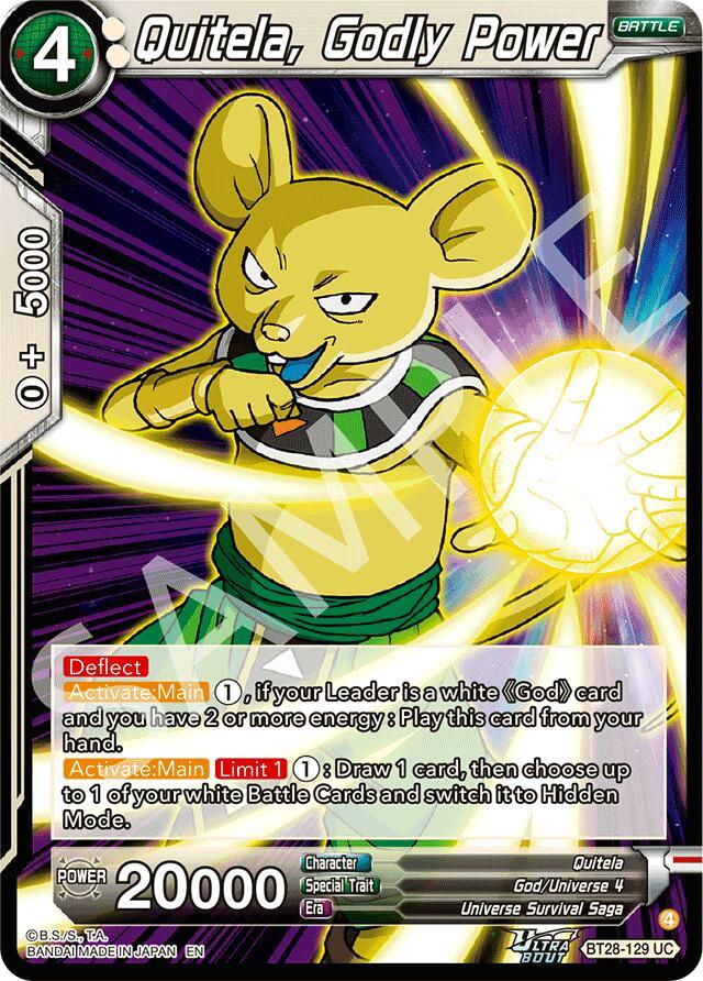 Quitela, Godly Power (BT28-129) [Prismatic Clash] (ONLINE ORDER ONLY)
