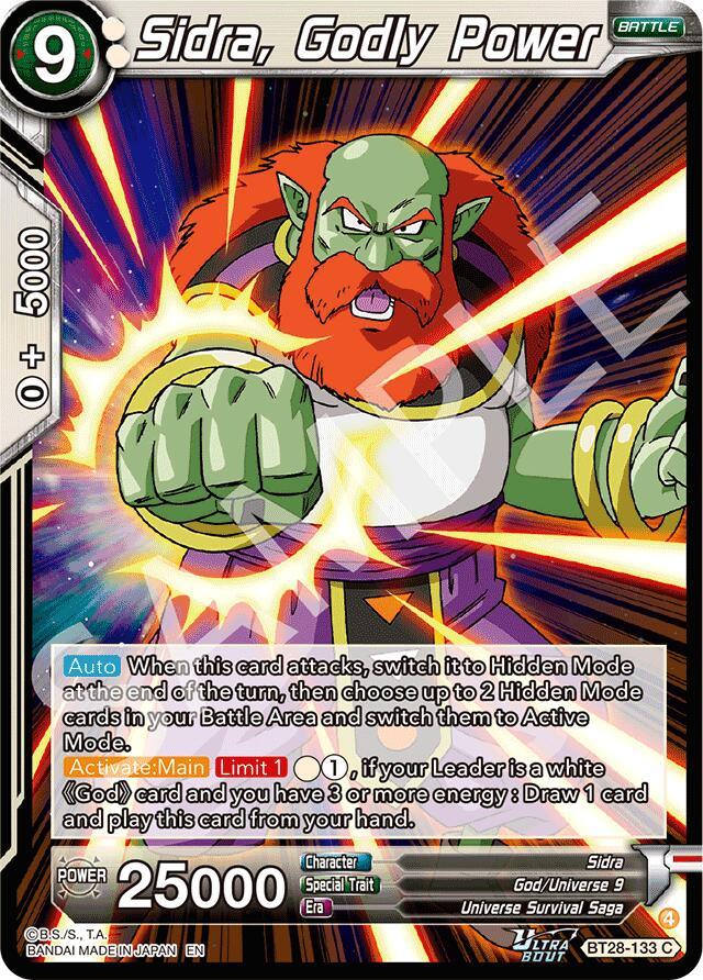 Sidra, Godly Power (BT28-133) [Prismatic Clash] (ONLINE ORDER ONLY)