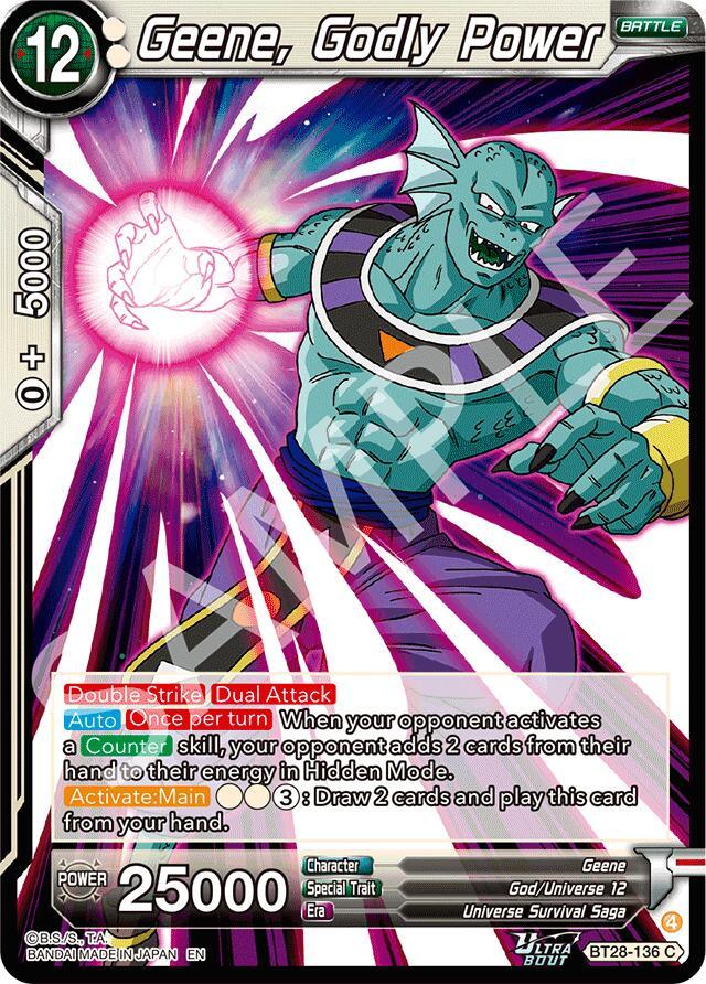 Geene, Godly Power (BT28-136) [Prismatic Clash] (ONLINE ORDER ONLY)