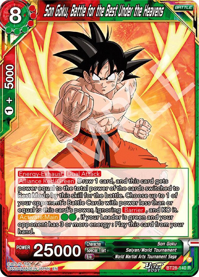 Son Goku, Battle for the Best Under the Heavens (BT28-140) [Prismatic Clash] (ONLINE ORDER ONLY)