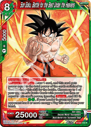 Son Goku, Battle for the Best Under the Heavens (BT28-140) [Prismatic Clash] (ONLINE ORDER ONLY)