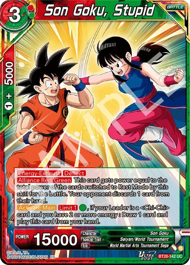 Son Goku, Stupid (BT28-142) [Prismatic Clash] (ONLINE ORDER ONLY)