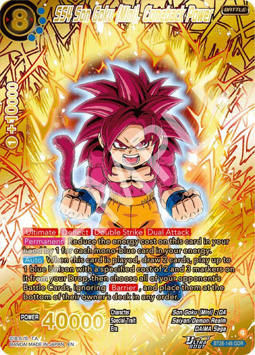 SS4 Son Goku (Mini), Comeback Power (GDR) (BT28-148) [Prismatic Clash] (ONLINE ORDER ONLY)