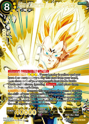 Prince of Destruction Vegeta, Prideful Psyche (BT28-149) [Prismatic Clash] (ONLINE ORDER ONLY)