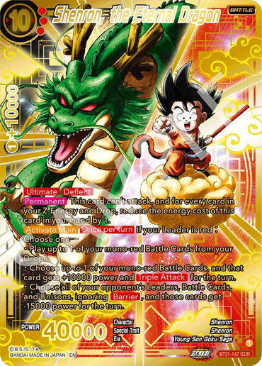 Shenron, the Eternal Dragon (GDR) (BT21-147) [Prismatic Clash] (ONLINE ORDER ONLY)