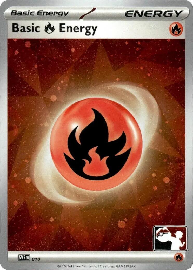 Basic Fire Energy (010) (Cosmos Holo) [Prize Pack Series Seven] (ONLINE ORDER ONLY)