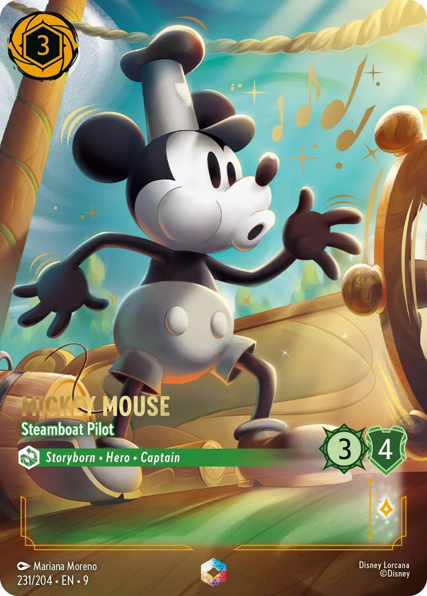 Mickey Mouse - Steamboat Pilot (Enchanted) (231/204) [Fabled] (ONLINE ORDER ONLY)
