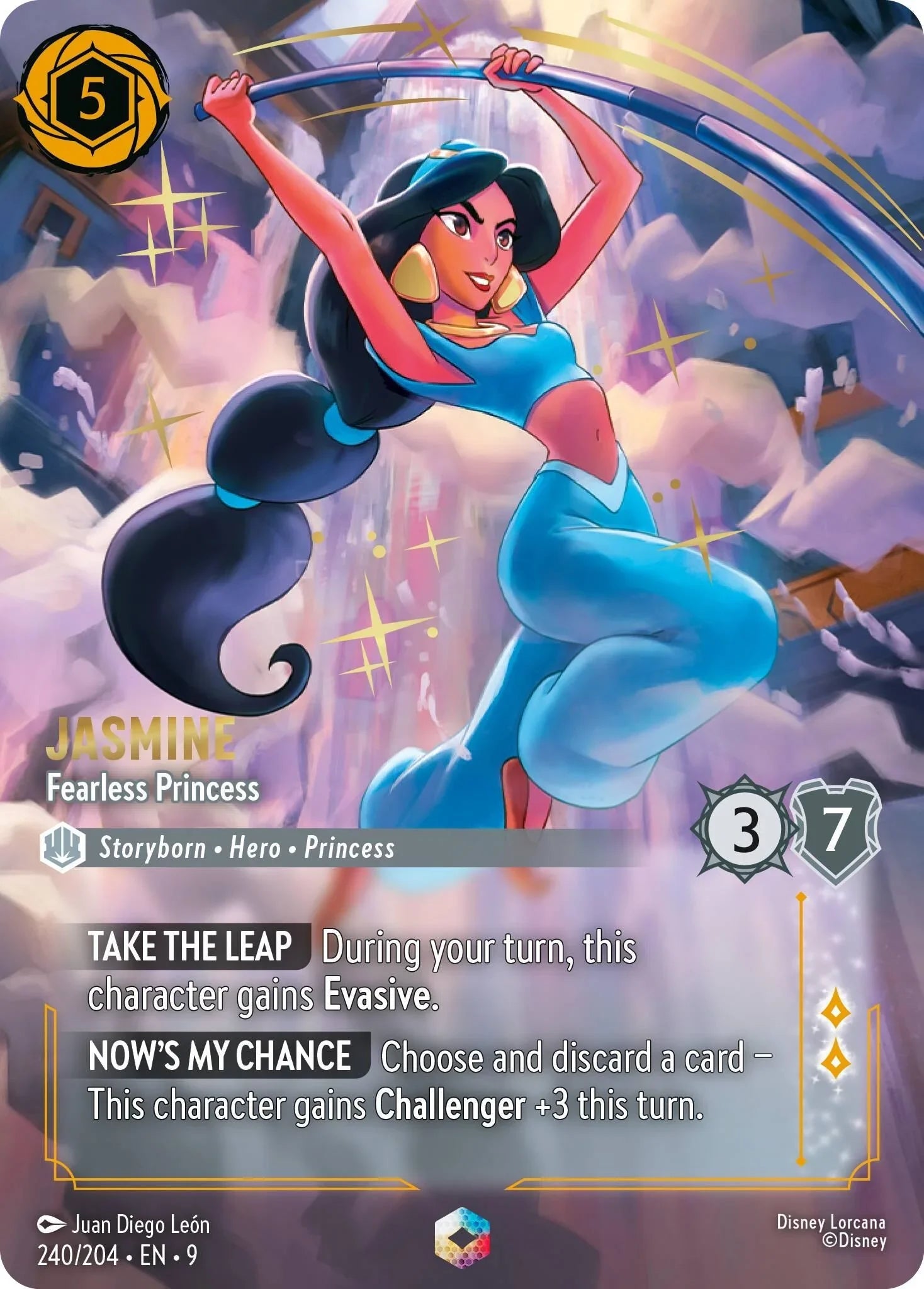 Jasmine - Fearless Princess (Enchanted) (240/204) [Fabled] (ONLINE ORDER ONLY)