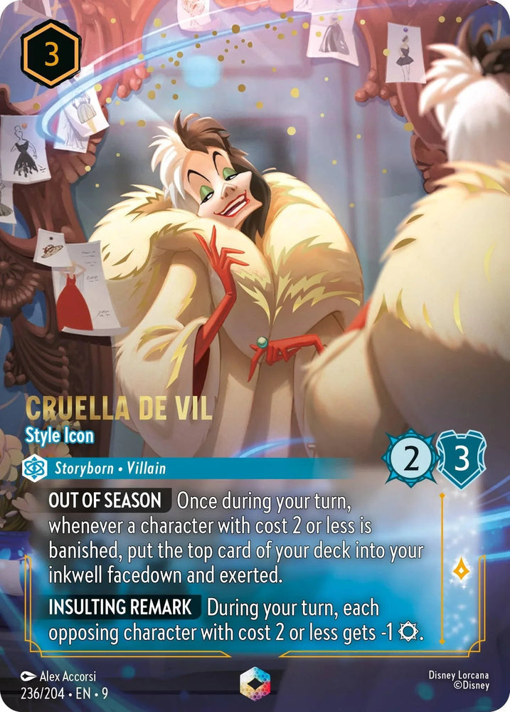 Cruella De Vil - Style Icon (Enchanted) (236/204) [Fabled] (ONLINE ORDER ONLY)