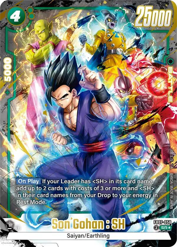 Son Gohan : SH (FB07-058) (Alternate Art) [Wish For Shenron] (ONLINE ORDER ONLY)