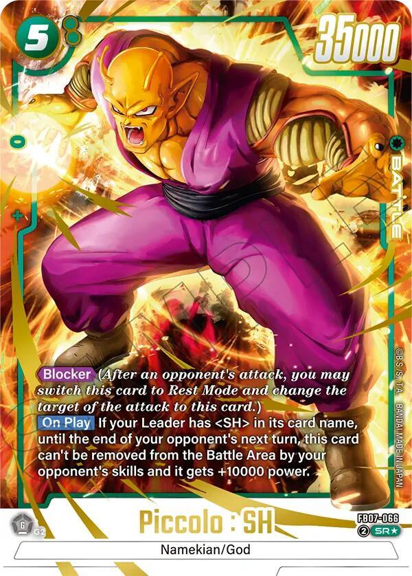 Piccolo : SH (FB07-066) (Alternate Art) [Wish For Shenron] (ONLINE ORDER ONLY)