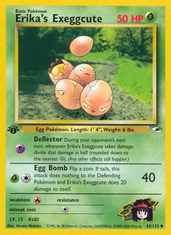 Erika's Exeggcute (43/132) [Gym Heroes 1st Edition] (Online Only)