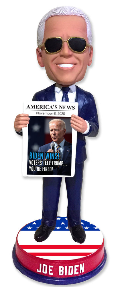 Joe Biden Newspaper With Sunglasses Bobblehead (ONLINE ORDER ONLY)