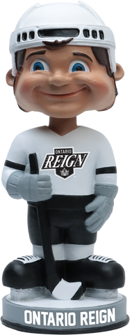 Ontario Reign Vintage White Jersey AHL Hockey Bobblehead (ONLINE ORDER ONLY)