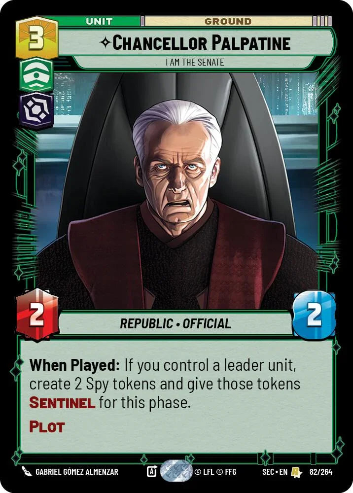 Chancellor Palpatine - I Am the Senate (82/264) (82/264) [Secrets of Power] (ONLINE ORDER ONLY)