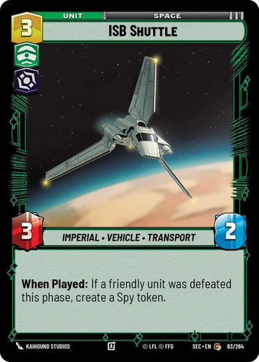 ISB Shuttle (83/264) (83/264) [Secrets of Power] (ONLINE ORDER ONLY)