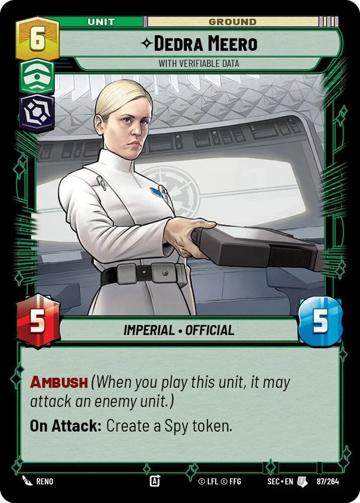 Dedra Meero - With Verifiable Data (87/264) (87/264) [Secrets of Power] (ONLINE ORDER ONLY)