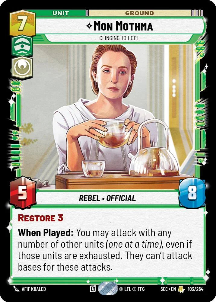 Mon Mothma - Clinging to Hope (103/264) (103/264) [Secrets of Power] (ONLINE ORDER ONLY)