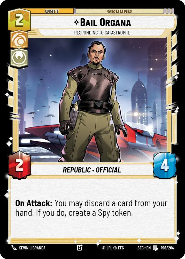 Bail Organa - Responding to Catastrophe (198/264) (198/264) [Secrets of Power] (ONLINE ORDER ONLY)