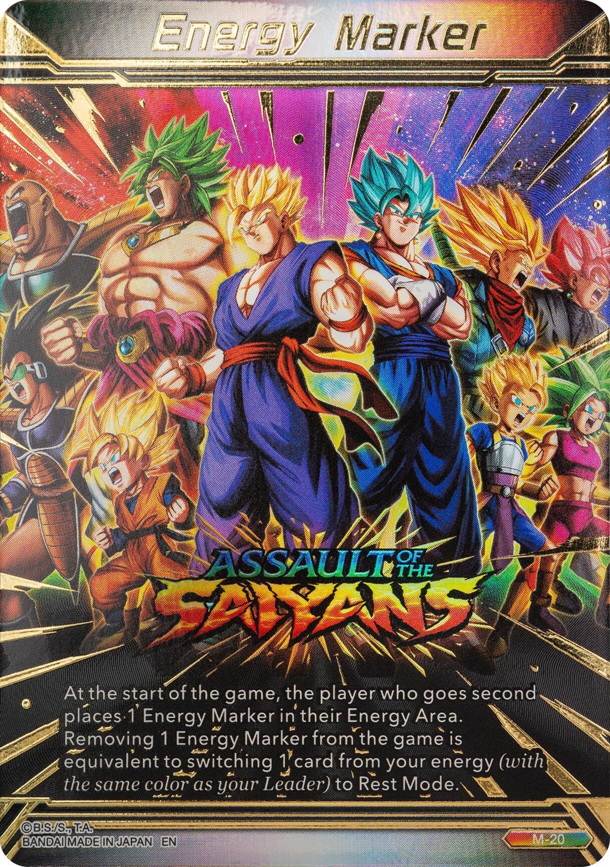 Energy Marker - Assault of the Saiyans (M-20) [Prismatic Clash] (ONLINE ORDER ONLY)