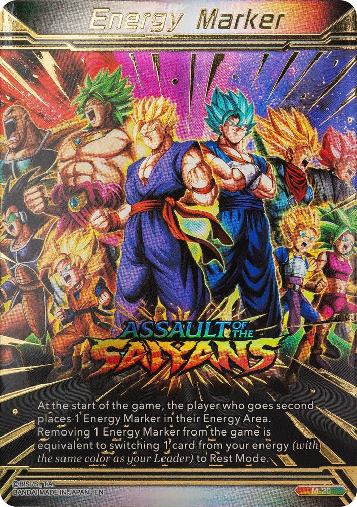 Energy Marker - Assault of the Saiyans (M-20) [Prismatic Clash] (ONLINE ORDER ONLY)