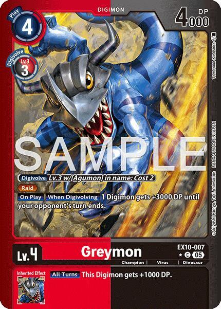 Greymon [EX10-007] (Limited Foil) [Sinister Order] (ONLINE ORDER ONLY)