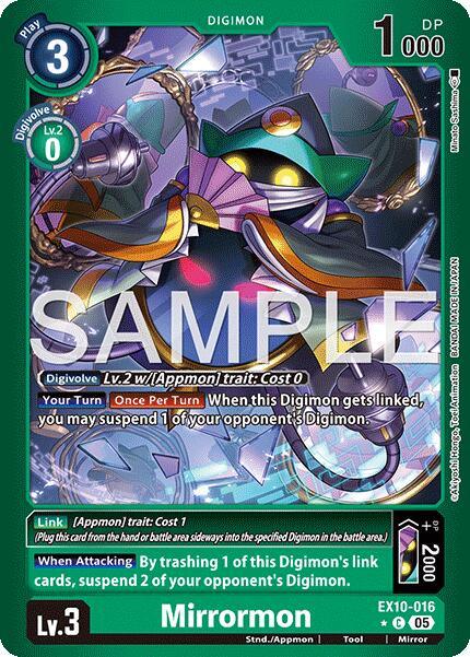 Mirrormon [EX10-016] (Limited Foil) [Sinister Order] (ONLINE ORDER ONLY)