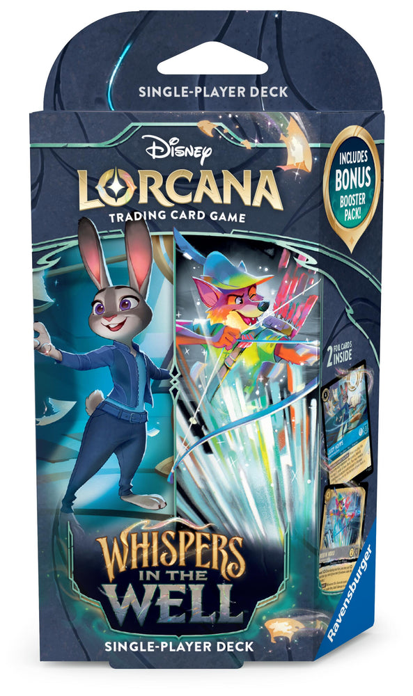 Disney Lorcana: Whispers in the Well Starter Deck (Sapphire & Steel) [10] (ONLINE ORDER ONLY)