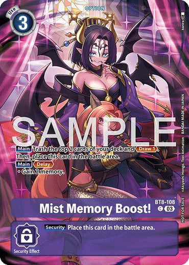 Mist Memory Boost! [BT8-108] (Sinister Order Legend Pack) [Sinister Order] (ONLINE ORDER ONLY)