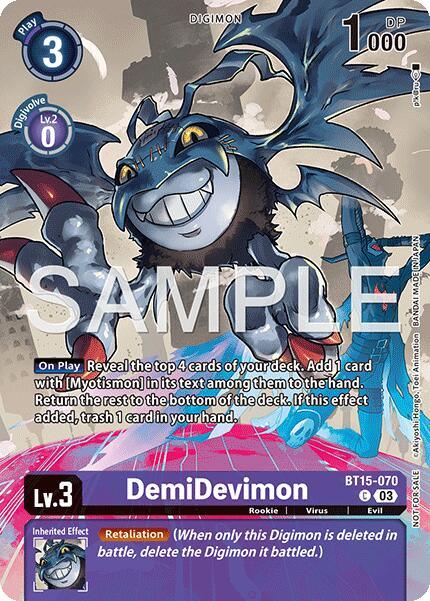 DemiDevimon [BT15-070] (Sinister Order Legend Pack) [Sinister Order] (ONLINE ORDER ONLY)