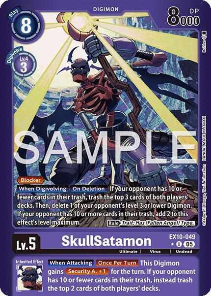 SkullSatamon [EX10-049] (Limited Foil) [Sinister Order] (ONLINE ORDER ONLY)