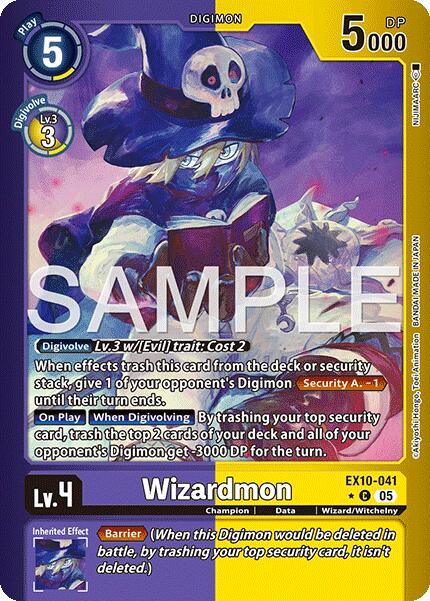 Wizardmon [EX10-041] (Limited Foil) [Sinister Order] (ONLINE ORDER ONLY)