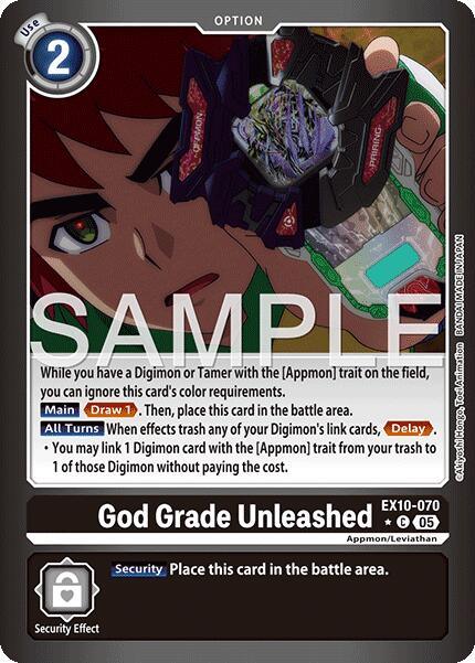 God Grade Unleashed [EX10-070] (Limited Foil) [Sinister Order] (ONLINE ORDER ONLY)