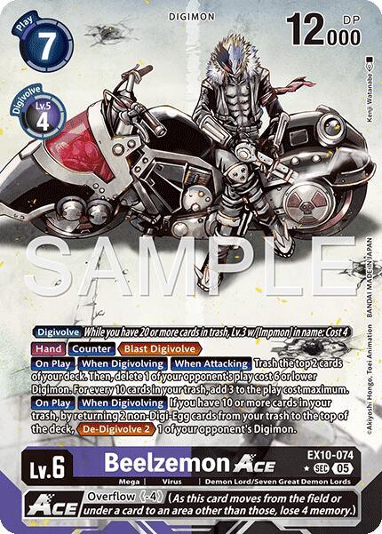 Beelzemon ACE [EX10-074] (Alternate Art) [Sinister Order] (ONLINE ORDER ONLY)