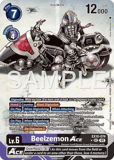 Beelzemon ACE [EX10-074] (Alternate Art) [Sinister Order] (ONLINE ORDER ONLY)