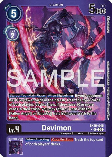 Devimon [EX10-046] (Limited Foil) [Sinister Order] (ONLINE ORDER ONLY)