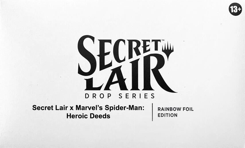 (Preorder) Secret Lair Drop: Secret Lair x Marvel's Spider-Man: Heroic Deeds (Rainbow Foil Edition) (ONLINE ORDER ONLY)