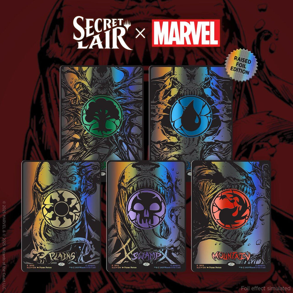 (Preorder) Secret Lair Drop: Secret Lair x Marvel's Spider-Man: Mana Symbiote - Raised Foil Edition (ONLINE ORDER ONLY)