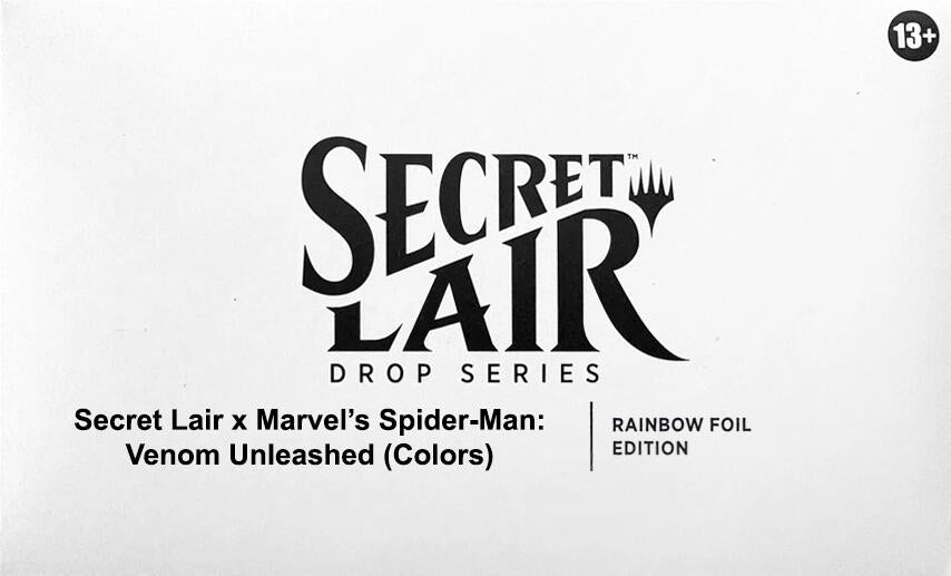 Secret Lair Drop: Secret Lair x Marvel's Spider-Man: Venom Unleashed (Colors) - Rainbow Foil Edition [SLD] (ONLINE ORDER ONLY)