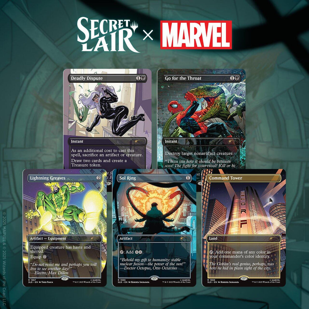 (Preorder) Secret Lair Drop: Secret Lair x Marvel's Spider-Man: Villainous Plots (ONLINE ORDER ONLY)