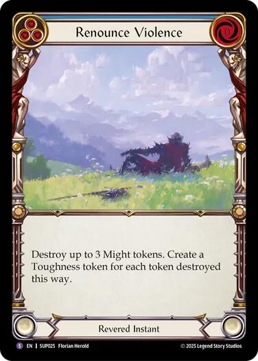 Renounce Violence [SUP025] (Super Slam)  Rainbow Foil