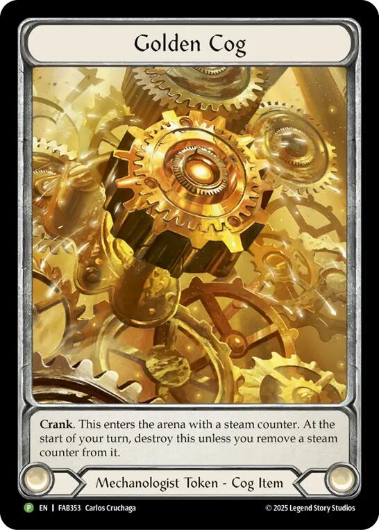 Golden Cog (FAB353) [FAB353] (Promo)  Cold Foil