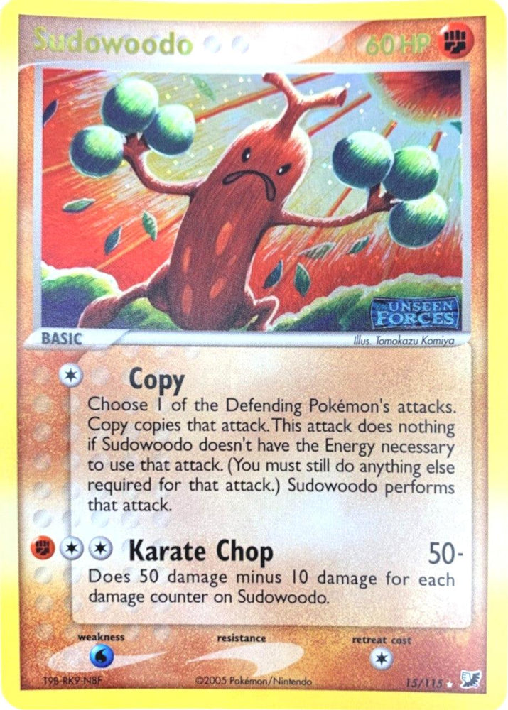 Sudowoodo (15/115) (Stamped) [EX: Unseen Forces] (Online Only)