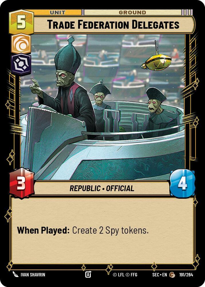 Trade Federation Delegates (191/264) (191/264) [Secrets of Power] (ONLINE ORDER ONLY)