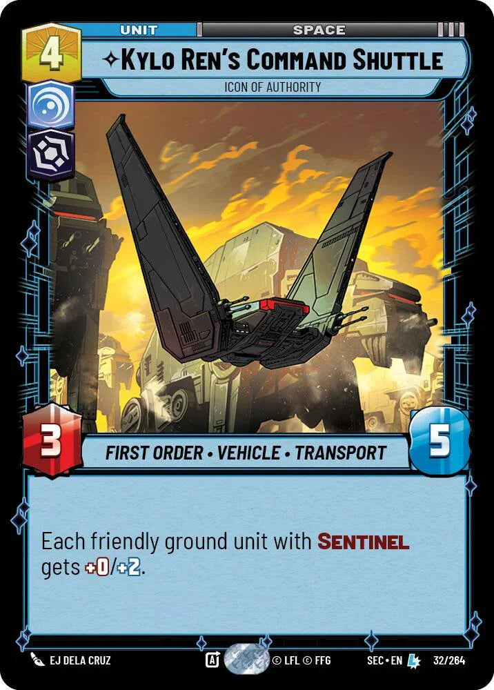 Kylo Ren's Command Shuttle (32/264) - Icon of Authority (32/264) [Secrets of Power] (ONLINE ORDER ONLY)