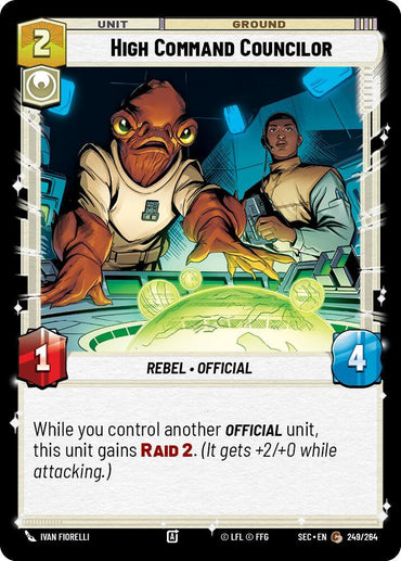 High Command Councilor (249/264) (249/264) [Secrets of Power] (ONLINE ORDER ONLY)