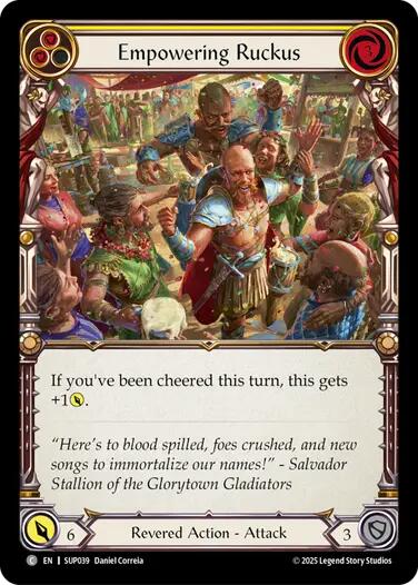 Empowering Ruckus [SUP039] (Super Slam)  Rainbow Foil